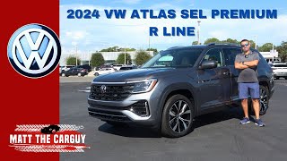 2024 VW Atlas SEL Premium R Line review and test drive Is is the best midsize SUV [upl. by Alhsa]