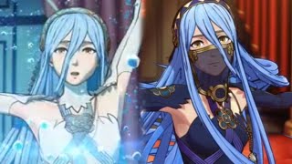 Fire Emblem Fates  Azuras Dance  Hoshido amp Nohr Versions Cutscenes English [upl. by Adnofal]