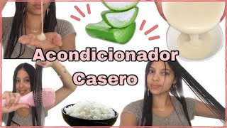 ACONDICIONADOR CASERO DE SÁBILA  CABELLO LARGO Y BRILLANTE [upl. by Arratahs]