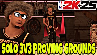 PLAYING SOLO 3V3 PROVING GROUNDS IS A HEADACHE ON NBA2K25 [upl. by Joya]