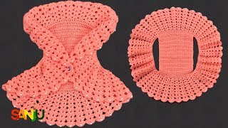 Crochet Bolero Jacket for baby girl  क्रोशै बोलेरो जैकेट बनाये [upl. by Oidivo262]