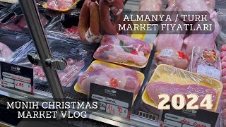 Almanya  Türk Market Fiyatları 2024  Münih Mini Vlog [upl. by Airemahs257]