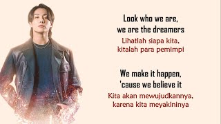 Jungkook  Dreamers FIFA World Cup Qatar 2022 Official Soundtrack  Lirik Terjemahan Indonesia [upl. by Aeet]