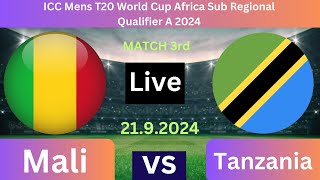 Tanzania vs Mali 3rd Match Live Cricket Score Commentary BY BRO CRICKET [upl. by Yrolg]