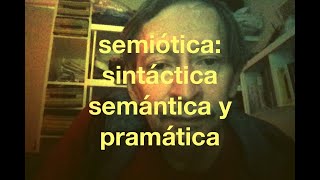 sintáctica semántica y pragmática [upl. by Gudren]