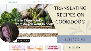 Translate recipes on Cookidoo® Thermomix Cookidoo recipes [upl. by Imhskal]