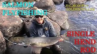 Salmon flyfishing single hand rod [upl. by Olimac]