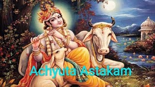 achyuta ashtakam with lyrics [upl. by Atiuqat]