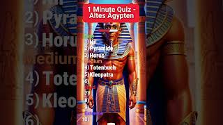 Bist du ein ÄgyptenExperte 🏺 Teste dein Wissen im Quiz über das Alte Ägypten HistoryFlash [upl. by Namrej525]