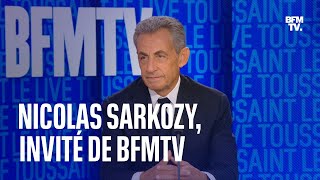 Lintégralité de linterview de Nicolas Sarkozy sur BFMTV [upl. by Ardisj]