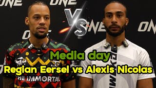 สัมภาษณ์ก่อนชกคู่เอก Regian Eersel vs Alexis Nicolas Media day [upl. by Lind]