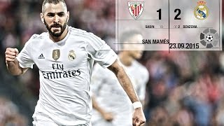 Athletic 12 Real Madrid La Liga 201516 matchday 5 [upl. by Corbett]