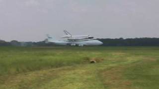 Space Shuttle Atlantis Pit Stop at Columbus AFB [upl. by Ramahs]