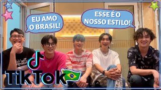 BANDA DE KPOP REAGE A TIKTOK BRASILEIRO COM 2Z [upl. by Evyn805]