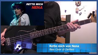 Nena Cover Rette mich  Bass Cover amp Bass Solo 🎧 [upl. by Mindi862]