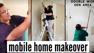 EXTREME DOUBLE WIDE MOBILE HOME MAKEOVER  modern farmhouse mobile home my version  ep 14 [upl. by Ainehta7]