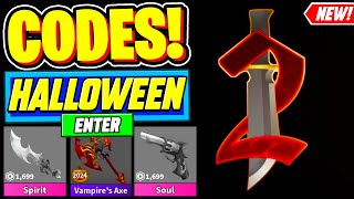 ⚠️New⚠️ ALL WORKING HALLOWEEN UPDATE CODES For Murder Mystery 2  Roblox Murder Mystery 2 Codes 2024 [upl. by Joacima]