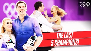 Pairs Figure Skating ⛸ Last 5 Champions 🥇 [upl. by Acirtap]