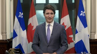 Prime Minister Trudeaus message on la Fête nationale du Québec and SaintJeanBaptiste Day [upl. by Rasaec154]