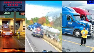 Life of Truck Driver in Canada  Truck on AMBASSADOR BRIDGE  CHICAGO to TORONTO [upl. by Aym138]