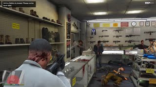 GTA 5 RDE 40  Ammunation Triad Shootout  Ten Star Escape [upl. by Hploda]