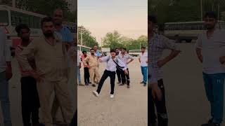 Teri lat lag jagi  Haryanvi shorts youtubeshorts ytshorts trending danceinpublic busstand [upl. by Prady]