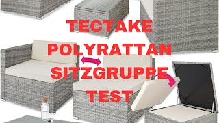 Tectake Polyrattan Sitzgruppe Test [upl. by Wunder]