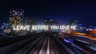 Marshmello x Jonas Brothers  Leave Before You Love Me Lyric Video [upl. by Orms]