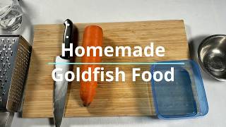 Homemade Goldfish Food  High protein and Veggie Fish Food [upl. by Ellan]