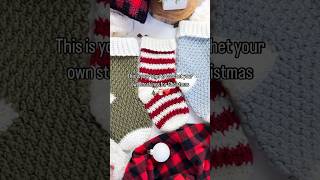 Country Cottage Stocking crochet pattern by TheTurtleTrunk 🎄❤️ christmascrochet [upl. by Galvan]