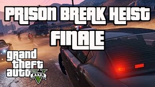 4Player Split Screen Heist  quotFINALEquot  Prison Break Heist 5 in GTA Online [upl. by Leissam]