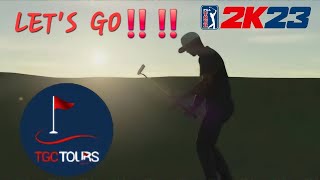 TE KATIPO TGCT LETS GO TGC TOURS PRACTICE ROUND  PGA TOUR 2K23  PS5 [upl. by Scarlett778]