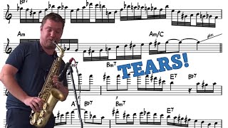 Baptiste Herbin on Tears  Eb Transcription [upl. by Nivlen]