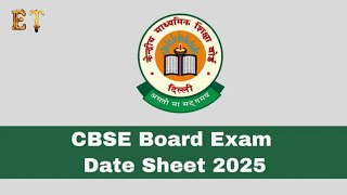 CBSE Class 10th 12th board exam 2025 timetables out exams start in February 15 [upl. by Okoy]