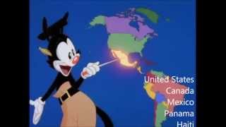 Nations of the World  With Lyrics  Animaniacs [upl. by Han757]