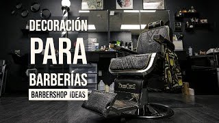 Ideas de DECORACION para BARBERIAS  DECORATION ideas for BARBERSHOPS [upl. by Ervin]