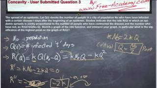 Concavity Practice Problem 8  Calculus [upl. by Ogires36]