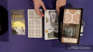 A Game of Thrones Catan 5 amp 6 player extension unboxing [upl. by Aribold]