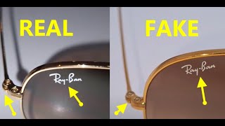 Ray ban cockpit eyewear real vs fake review How to spot counterfeit Ray Ban RB sunglasses [upl. by Swope]