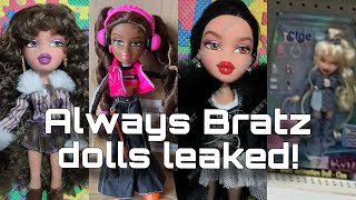 MGA DOLL NEWS NEW Always Bratz dolls leaked New Cloe Sasha Jade and Yasmin dolls [upl. by Hcirteid563]