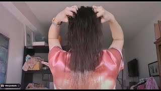 Unwind amp Grow ASMR Scalp Massage for Hair Growth Hair over Face [upl. by Eelrahc420]