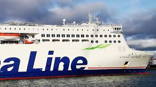 The New Stena Estrid leaving Dublin [upl. by Hallock912]