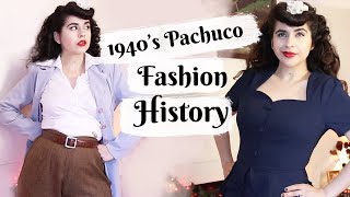 1940’s PachucaZoot Suit Fashion History amp Trying the Styles [upl. by Oconnor]