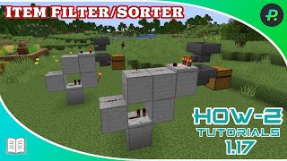 Item FilterSorter build tutorial  Tutorial  Minecraft Java [upl. by Inirt]