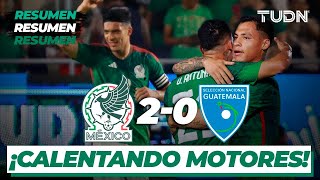 Resumen y goles  México 20 Guatemala  Amistoso Internacional 2023  TUDN [upl. by Sheena]