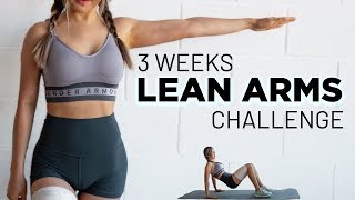 Lean Arms Workout Challenge  Lose Arm Fat No Equipment [upl. by Niak]