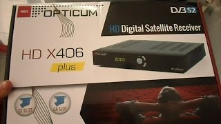 Opticum X406 Plus review 720p HD [upl. by Roos]