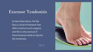 Problems Linked with Extensor Tendonitis Flip Flops Overuse [upl. by Ailad275]