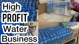 Mineral Water Business  How to Make Mineral Water bottle  Ro Plant business  Mineral Water plant [upl. by Rico]