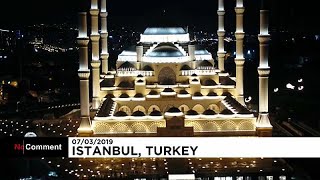 La plus grande mosquée de Turquie vient douvrir ses portes à Istanbul [upl. by Doerrer981]